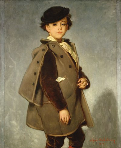 Edmond Dehodencq (1860-87) Wearing an Inverness Cape, 1872 by Alfred Dehodencq
